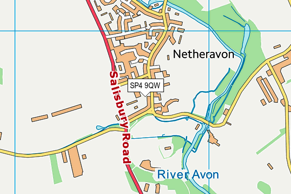 SP4 9QW map - OS VectorMap District (Ordnance Survey)