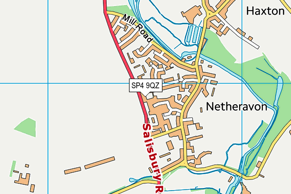 SP4 9QZ map - OS VectorMap District (Ordnance Survey)