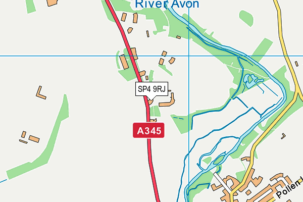 SP4 9RJ map - OS VectorMap District (Ordnance Survey)