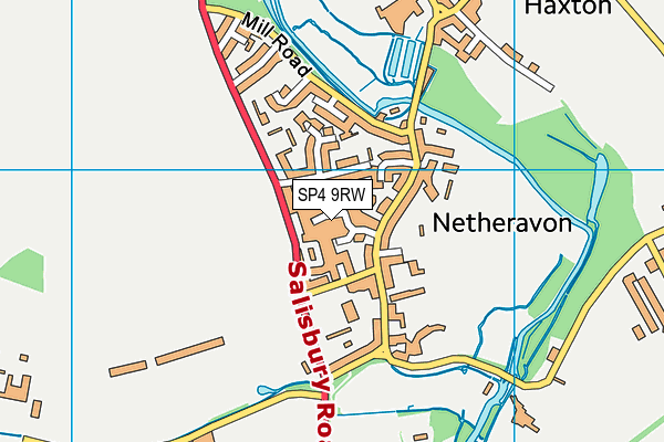 SP4 9RW map - OS VectorMap District (Ordnance Survey)