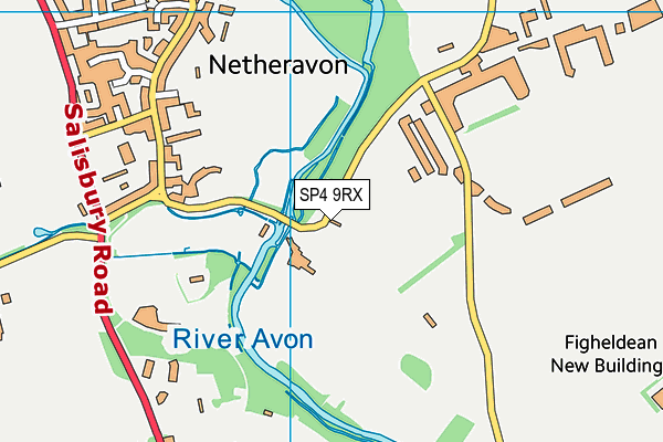 SP4 9RX map - OS VectorMap District (Ordnance Survey)