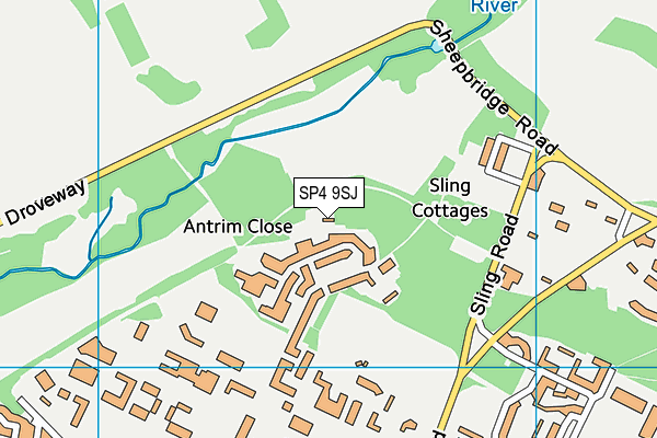 SP4 9SJ map - OS VectorMap District (Ordnance Survey)