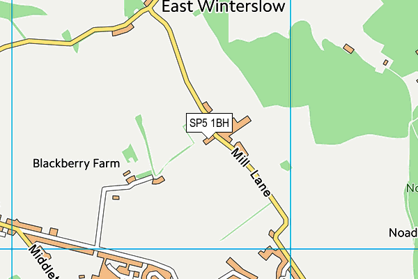 SP5 1BH map - OS VectorMap District (Ordnance Survey)
