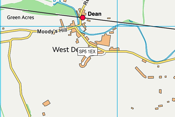 SP5 1EX map - OS VectorMap District (Ordnance Survey)