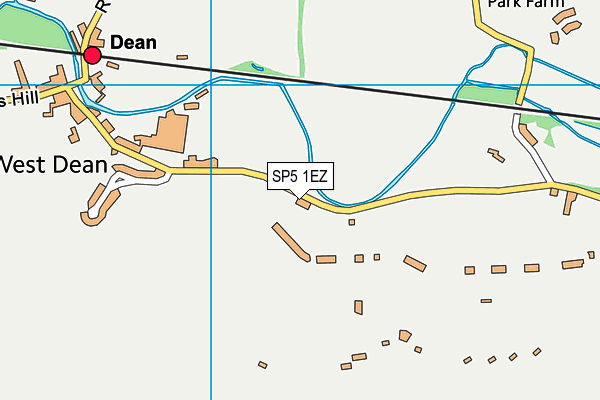 SP5 1EZ map - OS VectorMap District (Ordnance Survey)