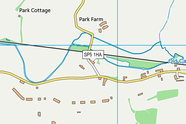 SP5 1HA map - OS VectorMap District (Ordnance Survey)