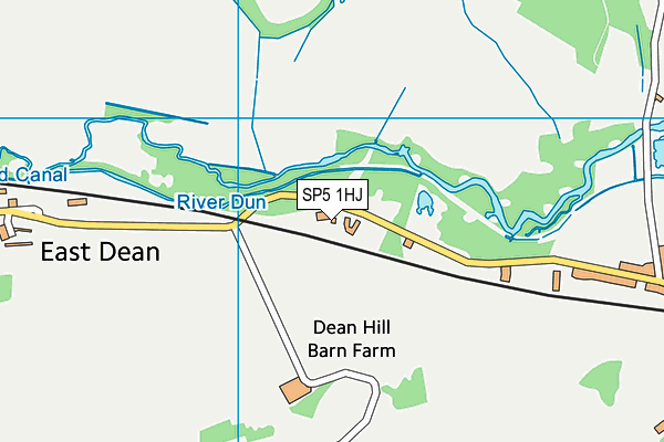 SP5 1HJ map - OS VectorMap District (Ordnance Survey)