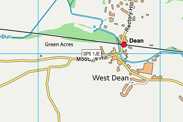 SP5 1JE map - OS VectorMap District (Ordnance Survey)