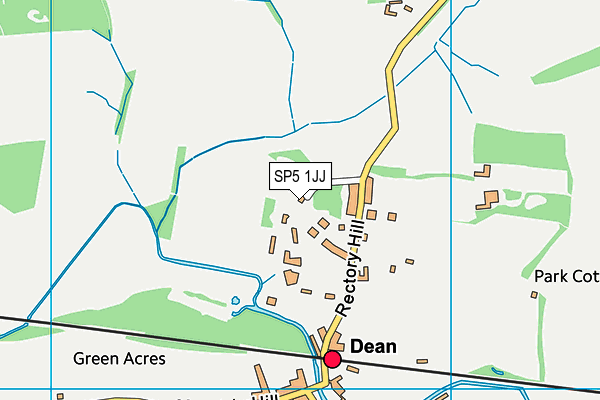 SP5 1JJ map - OS VectorMap District (Ordnance Survey)