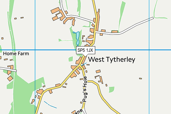 West Tytherley Church of England Primary School map (SP5 1JX) - OS VectorMap District (Ordnance Survey)