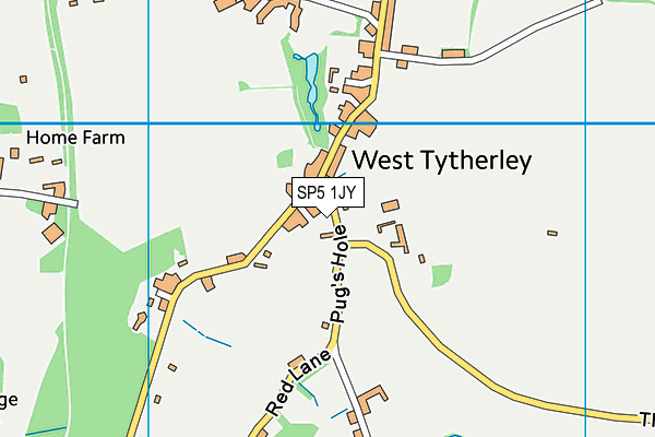 SP5 1JY map - OS VectorMap District (Ordnance Survey)