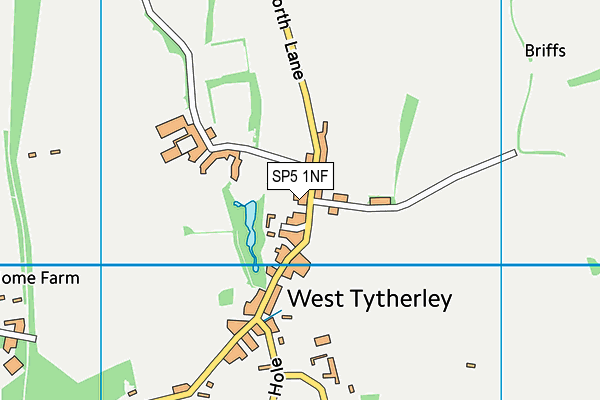 West Tytherley Recreation Ground map (SP5 1NF) - OS VectorMap District (Ordnance Survey)