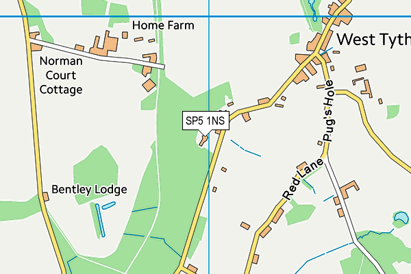SP5 1NS map - OS VectorMap District (Ordnance Survey)