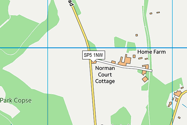 SP5 1NW map - OS VectorMap District (Ordnance Survey)