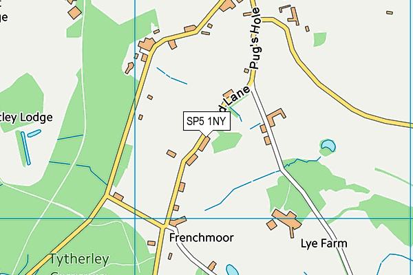 SP5 1NY map - OS VectorMap District (Ordnance Survey)