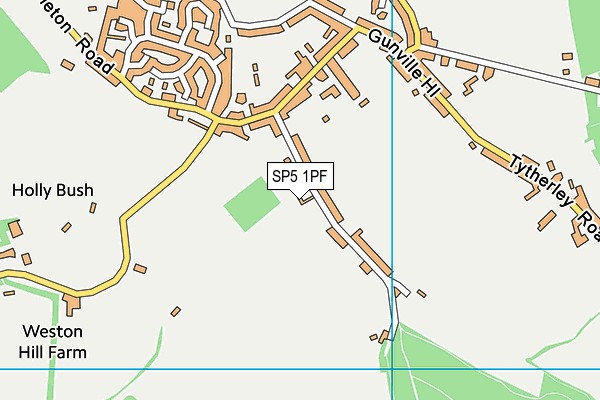SP5 1PF map - OS VectorMap District (Ordnance Survey)