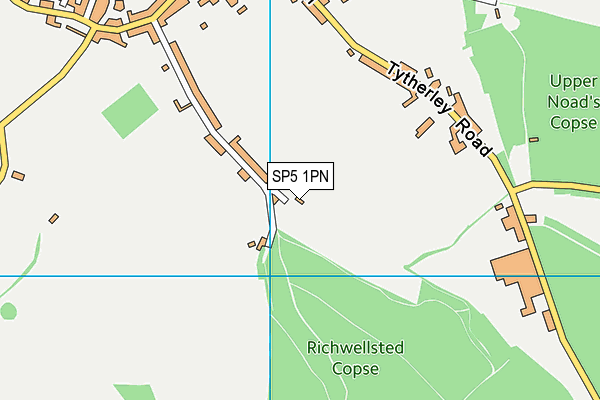 SP5 1PN map - OS VectorMap District (Ordnance Survey)