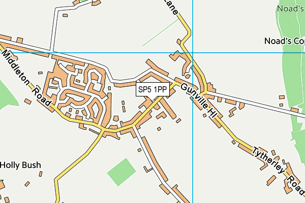 SP5 1PP map - OS VectorMap District (Ordnance Survey)