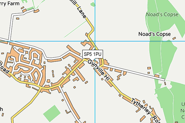 SP5 1PU map - OS VectorMap District (Ordnance Survey)