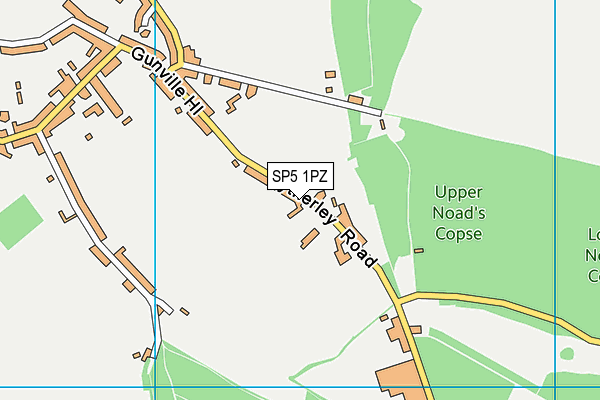 SP5 1PZ map - OS VectorMap District (Ordnance Survey)