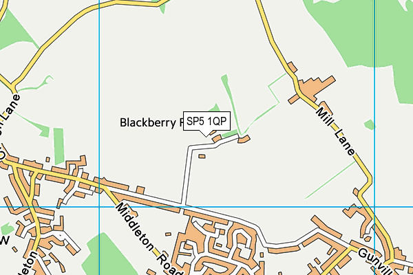 SP5 1QP map - OS VectorMap District (Ordnance Survey)