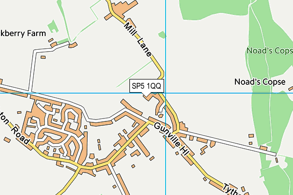 SP5 1QQ map - OS VectorMap District (Ordnance Survey)