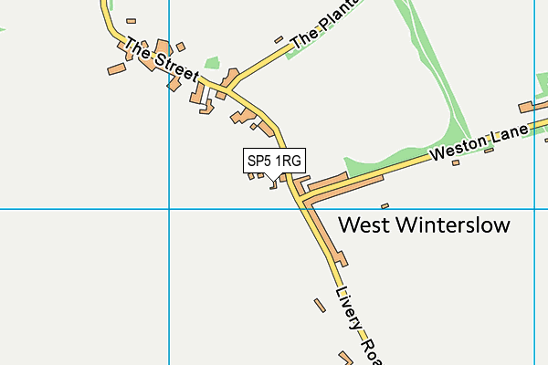 SP5 1RG map - OS VectorMap District (Ordnance Survey)