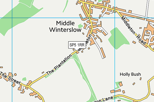 SP5 1RR map - OS VectorMap District (Ordnance Survey)