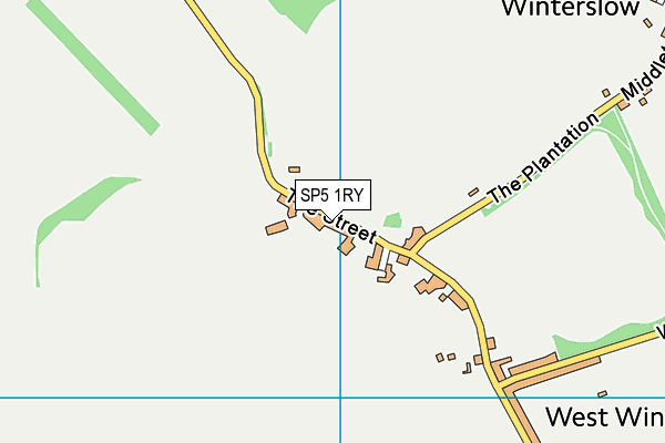 SP5 1RY map - OS VectorMap District (Ordnance Survey)