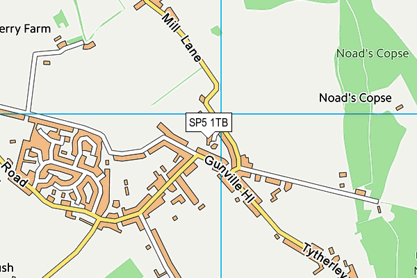 SP5 1TB map - OS VectorMap District (Ordnance Survey)