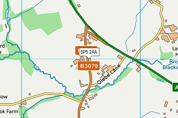SP5 2AA map - OS VectorMap District (Ordnance Survey)