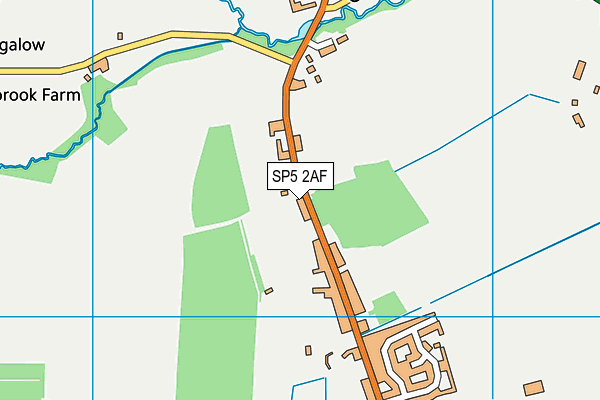 SP5 2AF map - OS VectorMap District (Ordnance Survey)