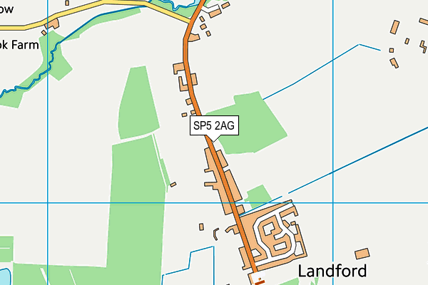 SP5 2AG map - OS VectorMap District (Ordnance Survey)