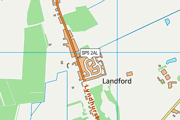 SP5 2AL map - OS VectorMap District (Ordnance Survey)