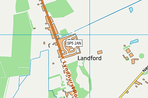 SP5 2AN map - OS VectorMap District (Ordnance Survey)