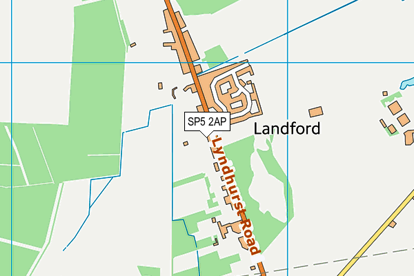 SP5 2AP map - OS VectorMap District (Ordnance Survey)