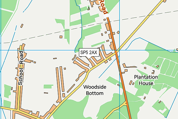 SP5 2AX map - OS VectorMap District (Ordnance Survey)