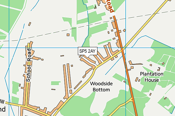 SP5 2AY map - OS VectorMap District (Ordnance Survey)