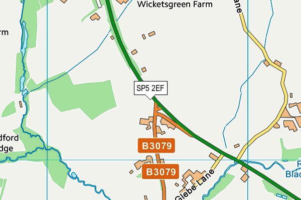 SP5 2EF map - OS VectorMap District (Ordnance Survey)