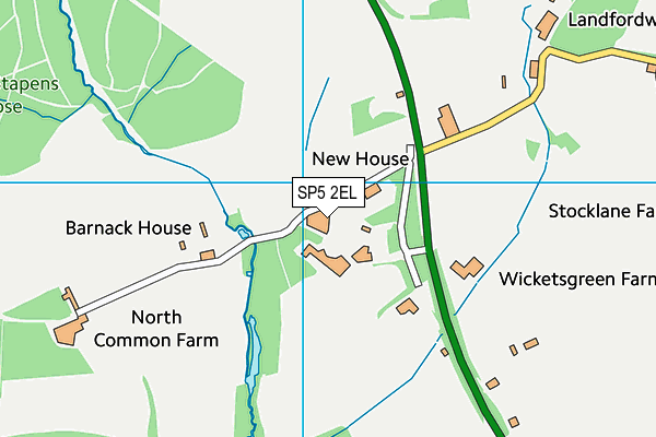 SP5 2EL map - OS VectorMap District (Ordnance Survey)