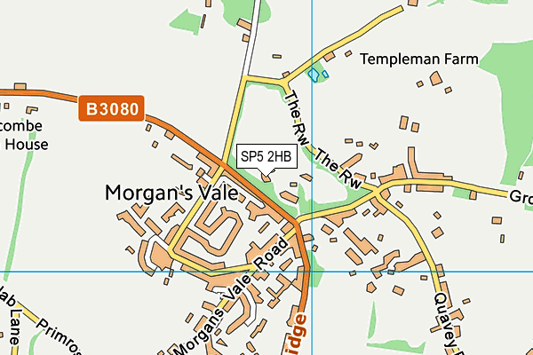 SP5 2HB map - OS VectorMap District (Ordnance Survey)