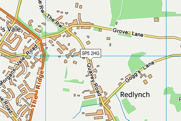 SP5 2HG map - OS VectorMap District (Ordnance Survey)