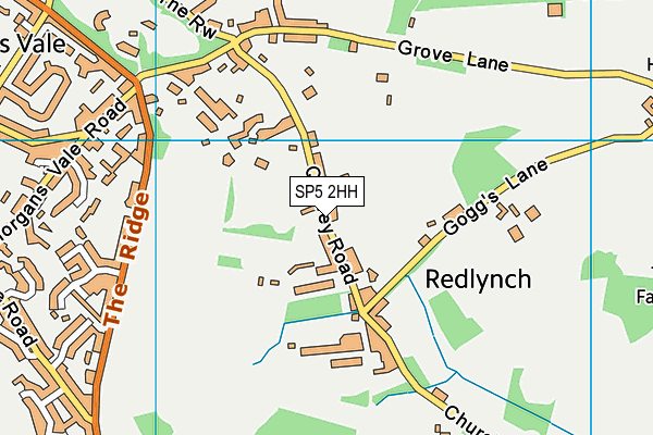 SP5 2HH map - OS VectorMap District (Ordnance Survey)