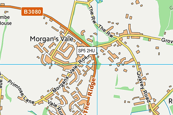 Morgan's Vale and Woodfalls Church of England Primary School map (SP5 2HU) - OS VectorMap District (Ordnance Survey)