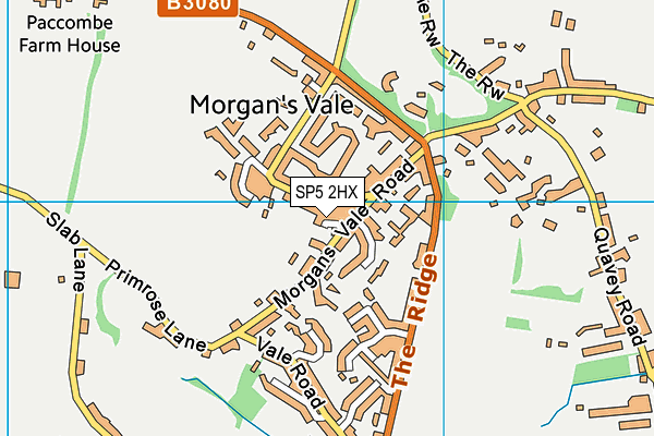 SP5 2HX map - OS VectorMap District (Ordnance Survey)
