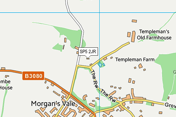 SP5 2JR map - OS VectorMap District (Ordnance Survey)