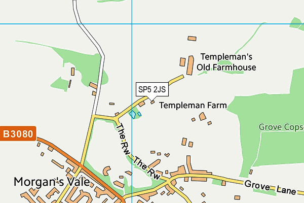 SP5 2JS map - OS VectorMap District (Ordnance Survey)