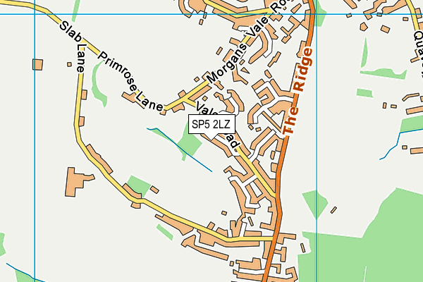SP5 2LZ map - OS VectorMap District (Ordnance Survey)