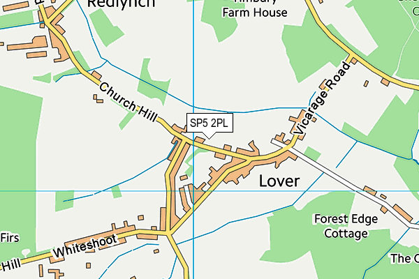 SP5 2PL map - OS VectorMap District (Ordnance Survey)