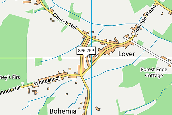 SP5 2PP map - OS VectorMap District (Ordnance Survey)